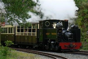 Vale of Rheidol steam railway train